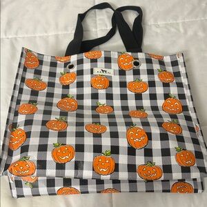 Scout Pumpkin Checkered Tote Bag